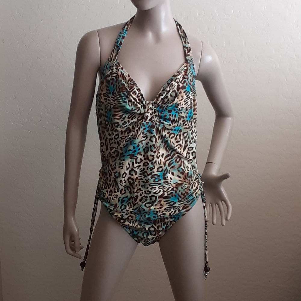St John one piece halter bathing suit